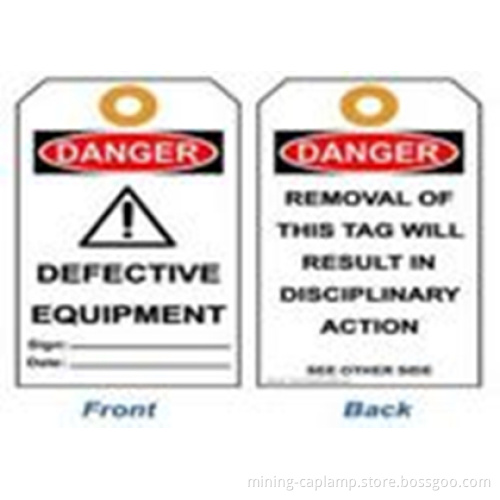 Safety Lockout Tags 70*140*0.5 Mm